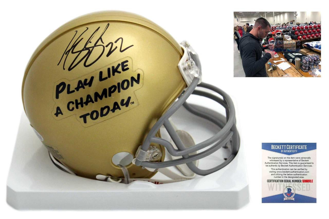 harrison smith signed helmet Harrison Smith Autographed SIGNED Notre Dame Fighting Irish Mini Helme