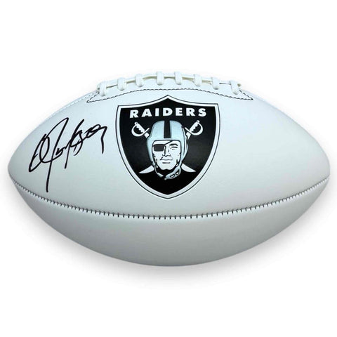 Bo Jackson Autographed Signed Oakland Raiders Logo Football - Beckett Bo Jackson Autographed Signed Oakland Raiders Logo Football - Beckett