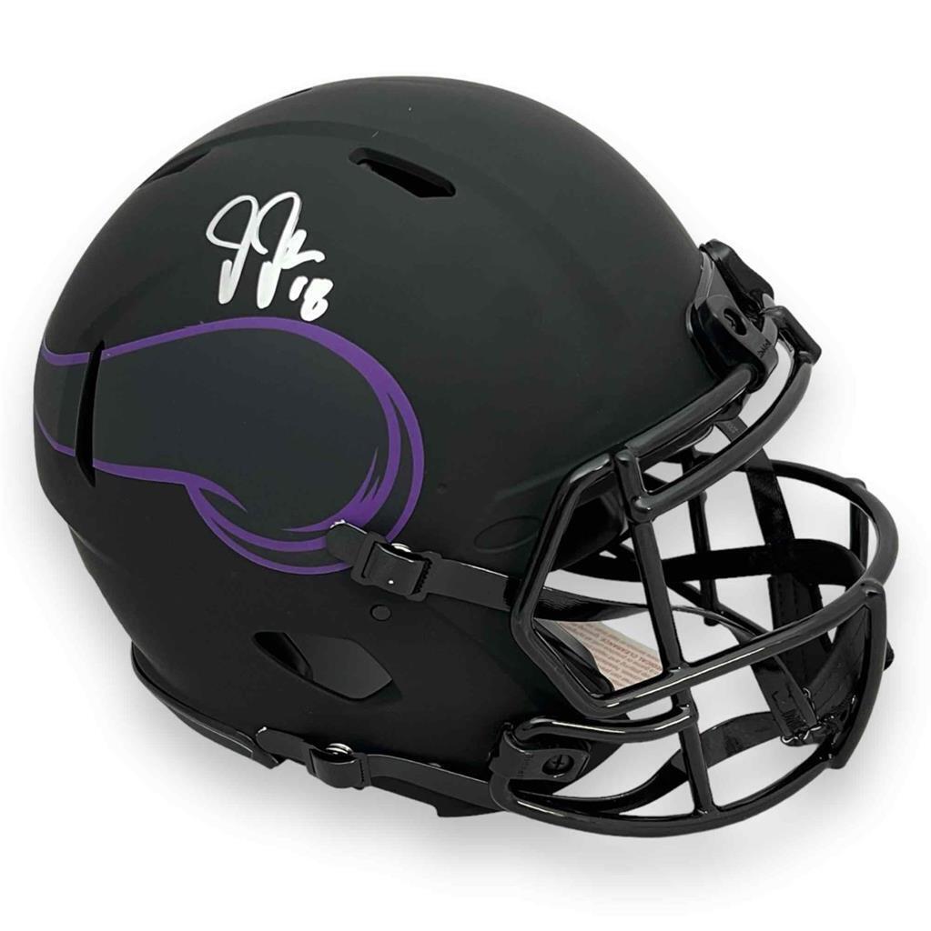 autographed authentic football helmets Vikings Justin Jefferson Autographed Signed Authentic Eclipse Helmet