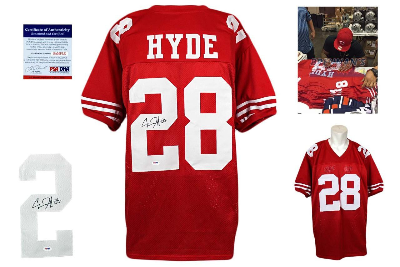 Carlos Hyde Signed Jersey PSA DNA San Francisco 49ers