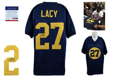 Eddie Lacy Signed Jersey - PSA DNA - Green Bay Packers Autographed - Navy Eddie Lacy Signed Jersey - PSA DNA - Green Bay Packers Autographed - Navy