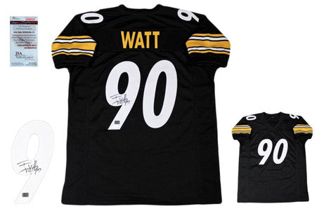 TJ Watt Autographed Signed Jersey - Black - JSA Authentic TJ Watt Autographed Signed Jersey - Black - JSA Authentic