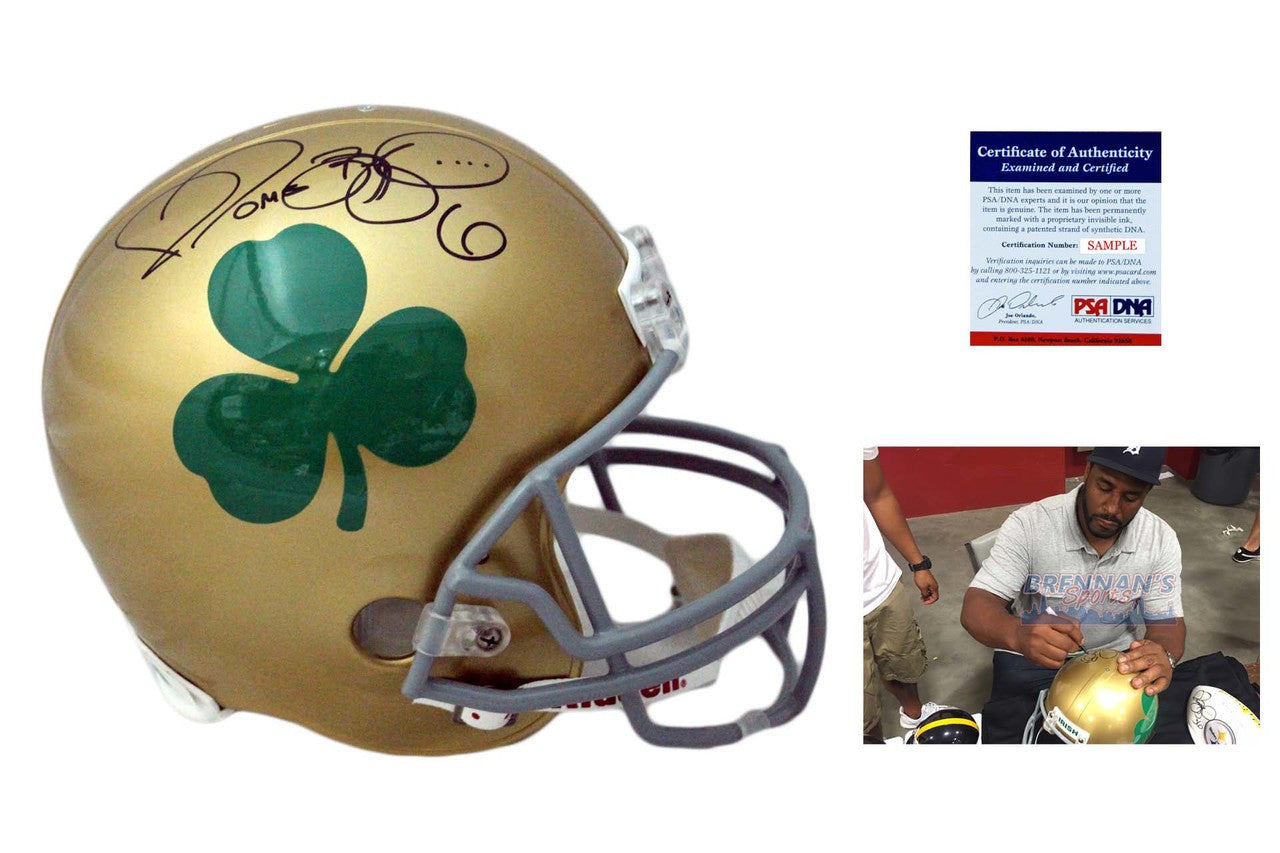 Jerome Bettis Signed Notre Dame Fighting Irish Rep Helmet
