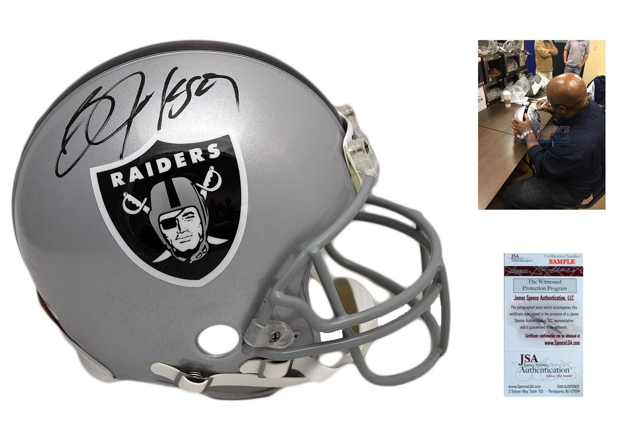 bo jackson football helmet Bo Jackson Signed Oakland Raiders Authentic Helmet