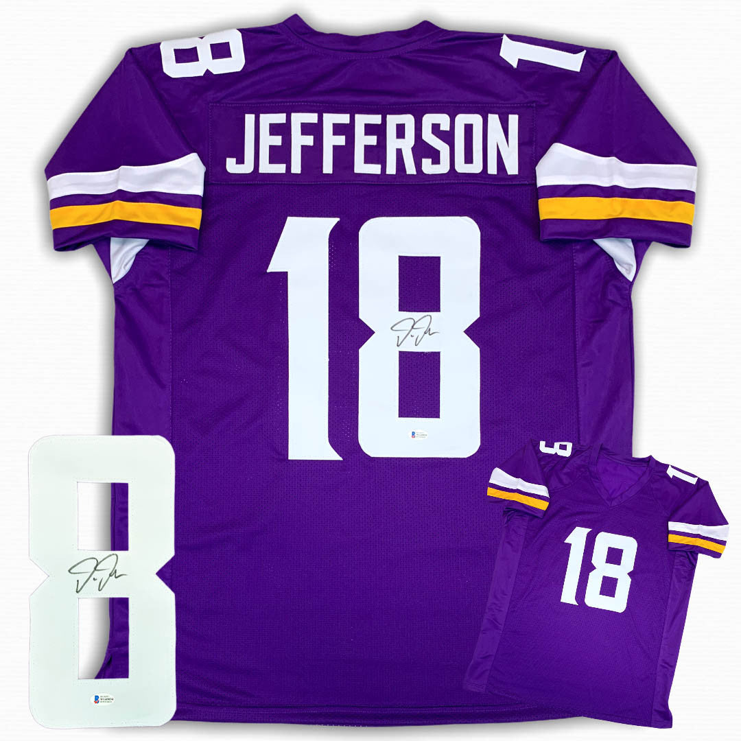 Justin Jefferson Autographed Signed Jersey - Purple Justin Jefferson Autographed Signed Jersey - Purple