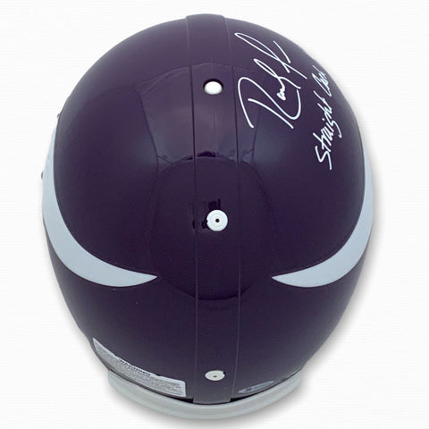 Vikings Randy Moss Autographed Signed Authentic Helmet - Cash - Beckett Vikings Randy Moss Autographed Signed Authentic Helmet - Cash - Beckett