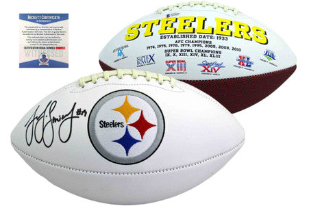JuJu Smith-Schuster Signed Steelers Football - Beckett Authentic JuJu Smith-Schuster Signed Steelers Football - Beckett Authentic
