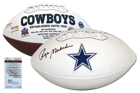 Roger Staubach Autographed Signed Dallas Cowboys Football - JSA Authentic Roger Staubach Autographed Signed Dallas Cowboys Football - JSA Authentic