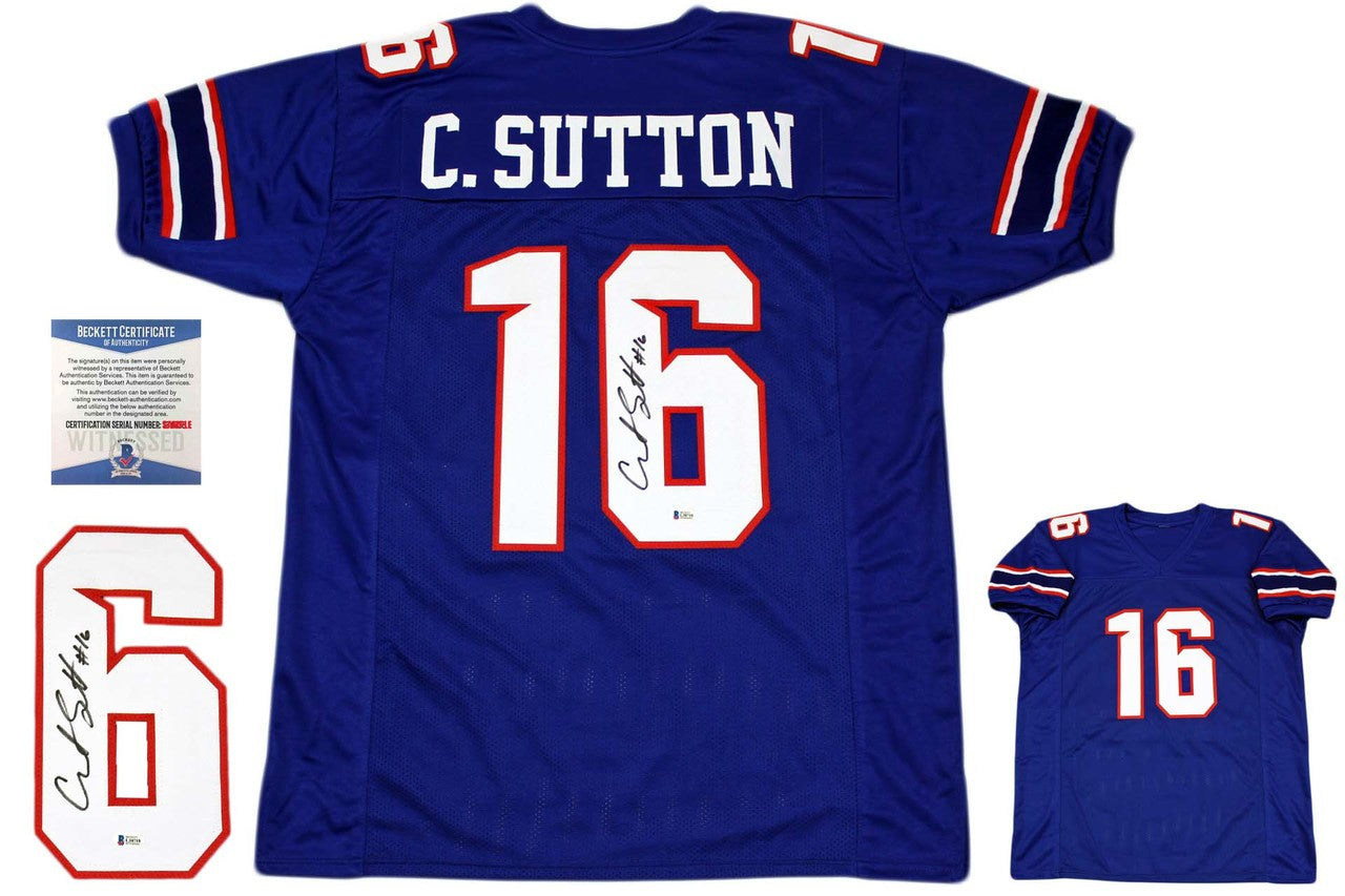 Courtland Sutton Autographed Signed Jersey Beckett Authentic