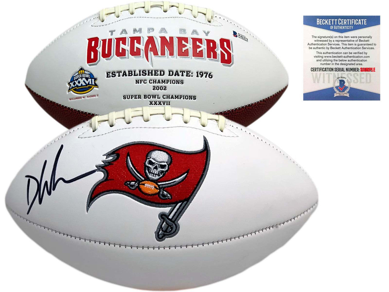 Buccaneers Devin White Autographed Signed Football Buccaneers Devin White Autographed Signed Football