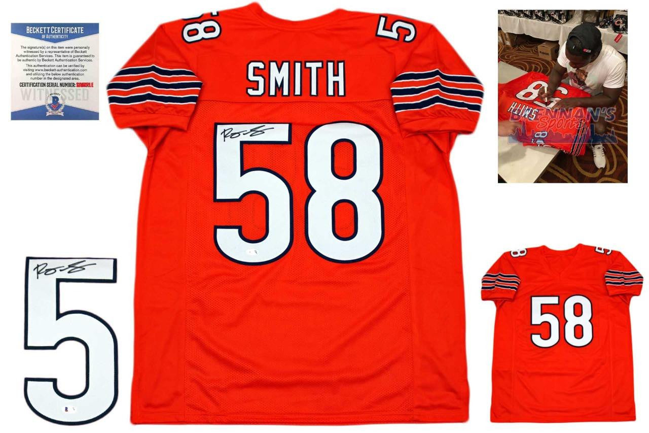 Roquan Smith Autographed Signed Jersey - Orange - Beckett Authentic