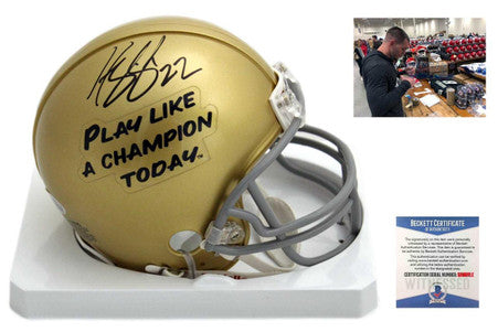 Harrison Smith Autographed SIGNED Notre Dame Fighting Irish Mini Helmet - Beckett