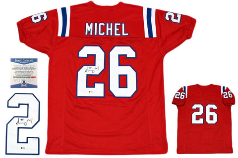 Sony Michel Autographed Signed Jersey - Red - Beckett