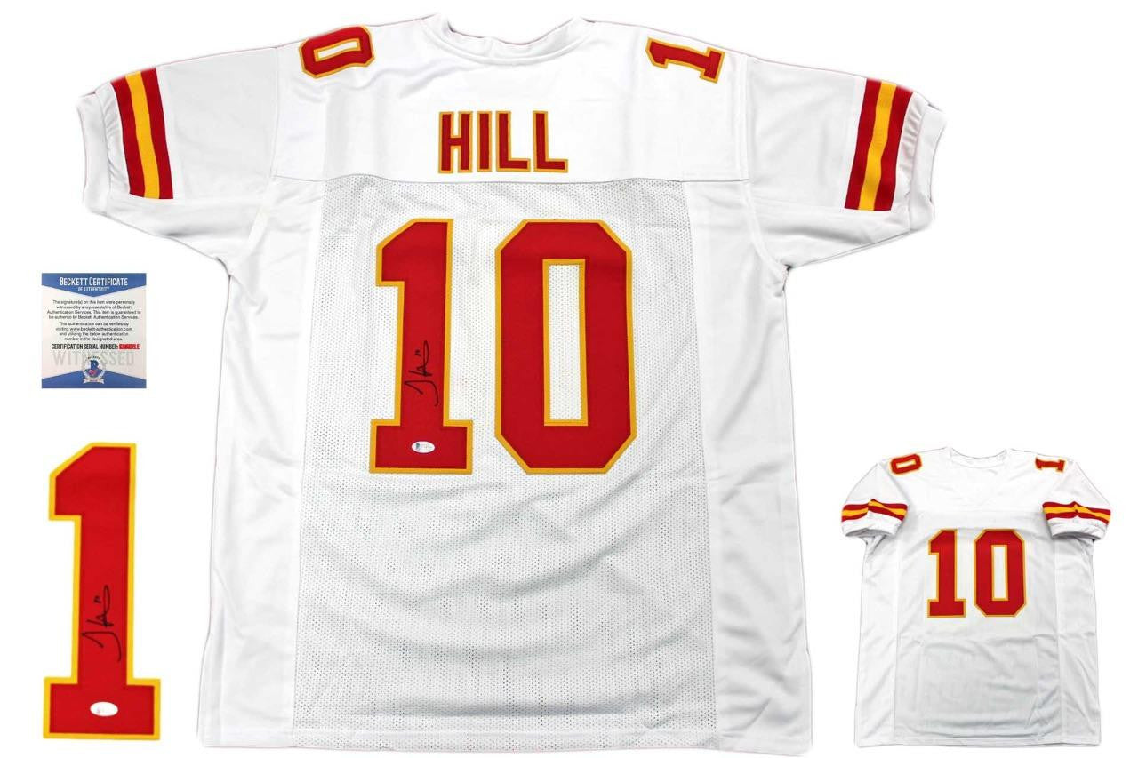 Tyreek Hill Autographed Signed Jersey - White - Beckett Authentic