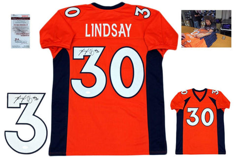 Phillip Lindsay Autographed Signed Jersey - Orange