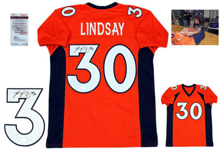 Phillip Lindsay Autographed Signed Jersey - Orange - JSA Authentic