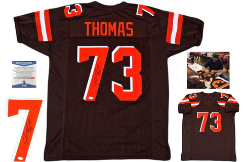 Joe Thomas Autographed Signed Jersey - Brown - Beckett Authentic