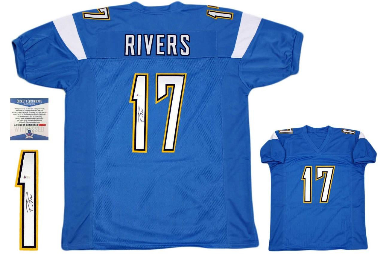 Philip Rivers Autographed Jersey - Beckett Authentic - Powder Blue