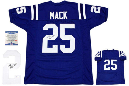 Marlon Mack Autographed Signed Jersey - Royal - Beckett Authentic