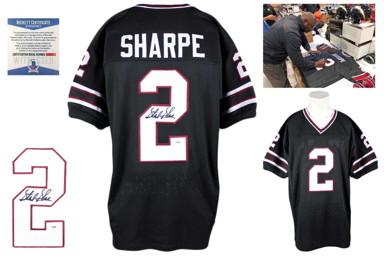 Sterling Sharpe Autographed Jersey - Black - Beckett Authentic