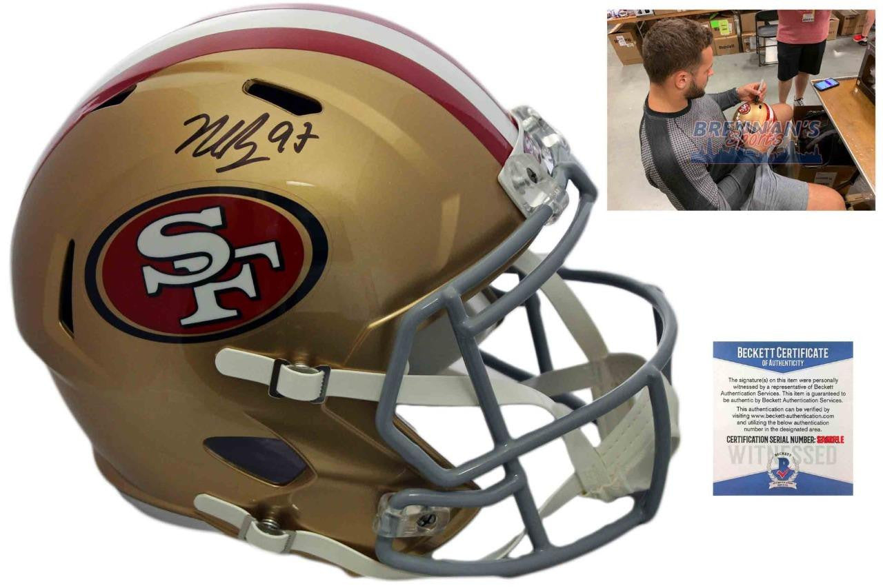 San Francisco 49ers Nick Bosa Autographed Signed Speed Helmet