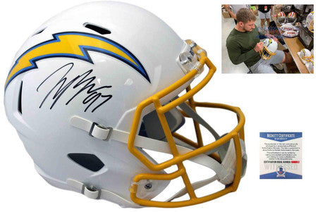 Chargers Joey Bosa Autographed Signed Speed Helmet - Beckett Authentic