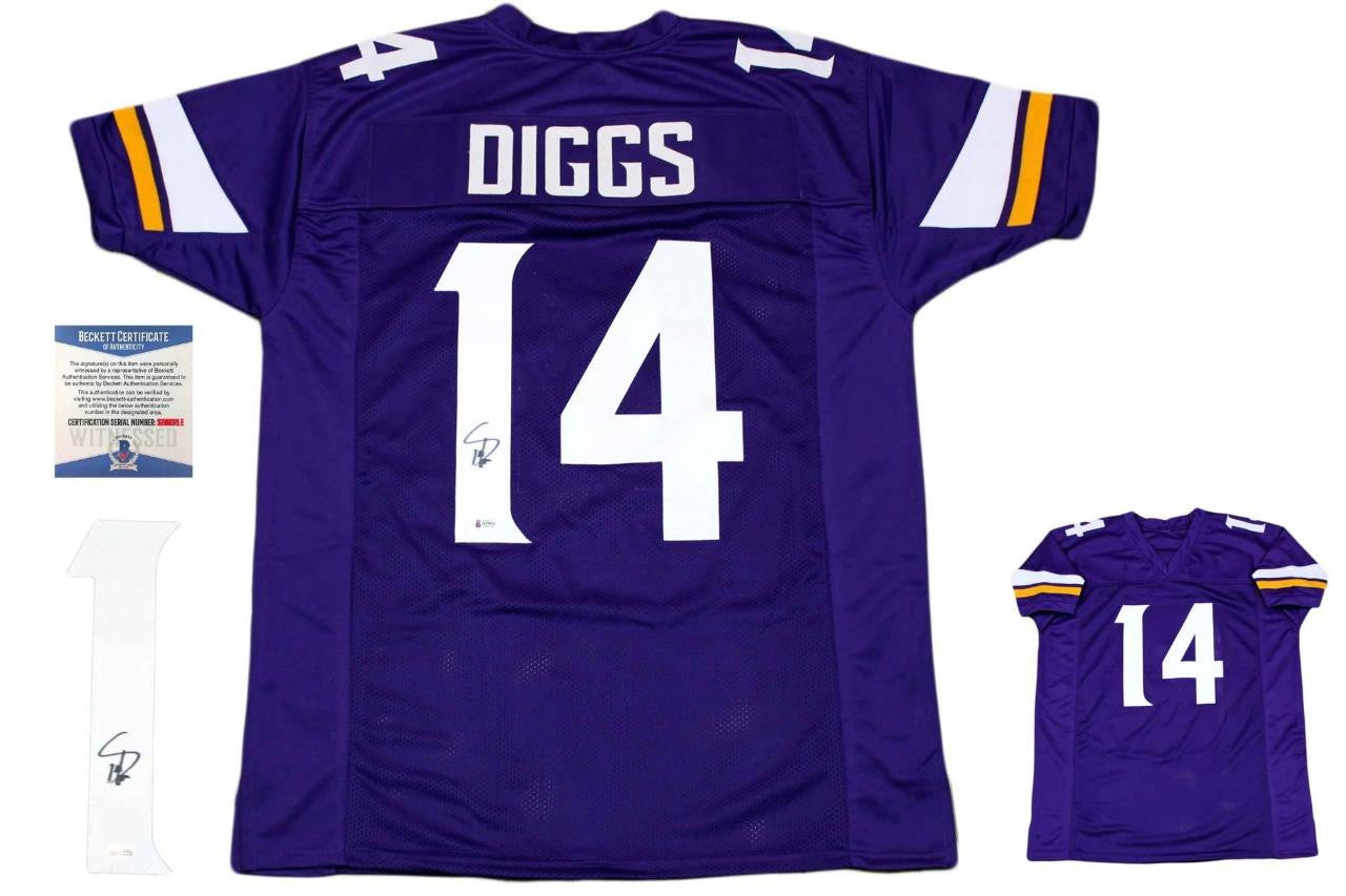 Stefon Diggs Autographed Signed Jersey - Purple 