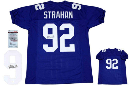 Michael Strahan Autographed Signed Jersey - Royal - JSA Authentic