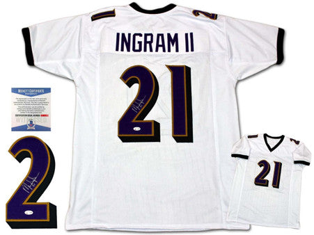 Mark Ingram Autographed Signed Jersey - White - Beckett Authentic