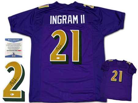 Mark Ingram Autographed Signed Jersey - Purple - Beckett Authentic