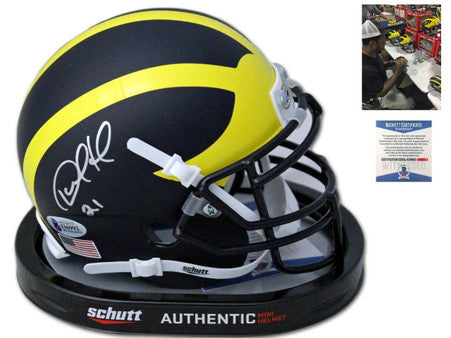 Wolverines Desmond Howard Autographed Signed Mini Helmet - Beckett Authentic