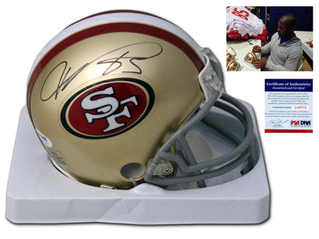 San Francisco 49ers Vernon Davis Autographed Signed Mini Helmet - PSA DNA Authentic