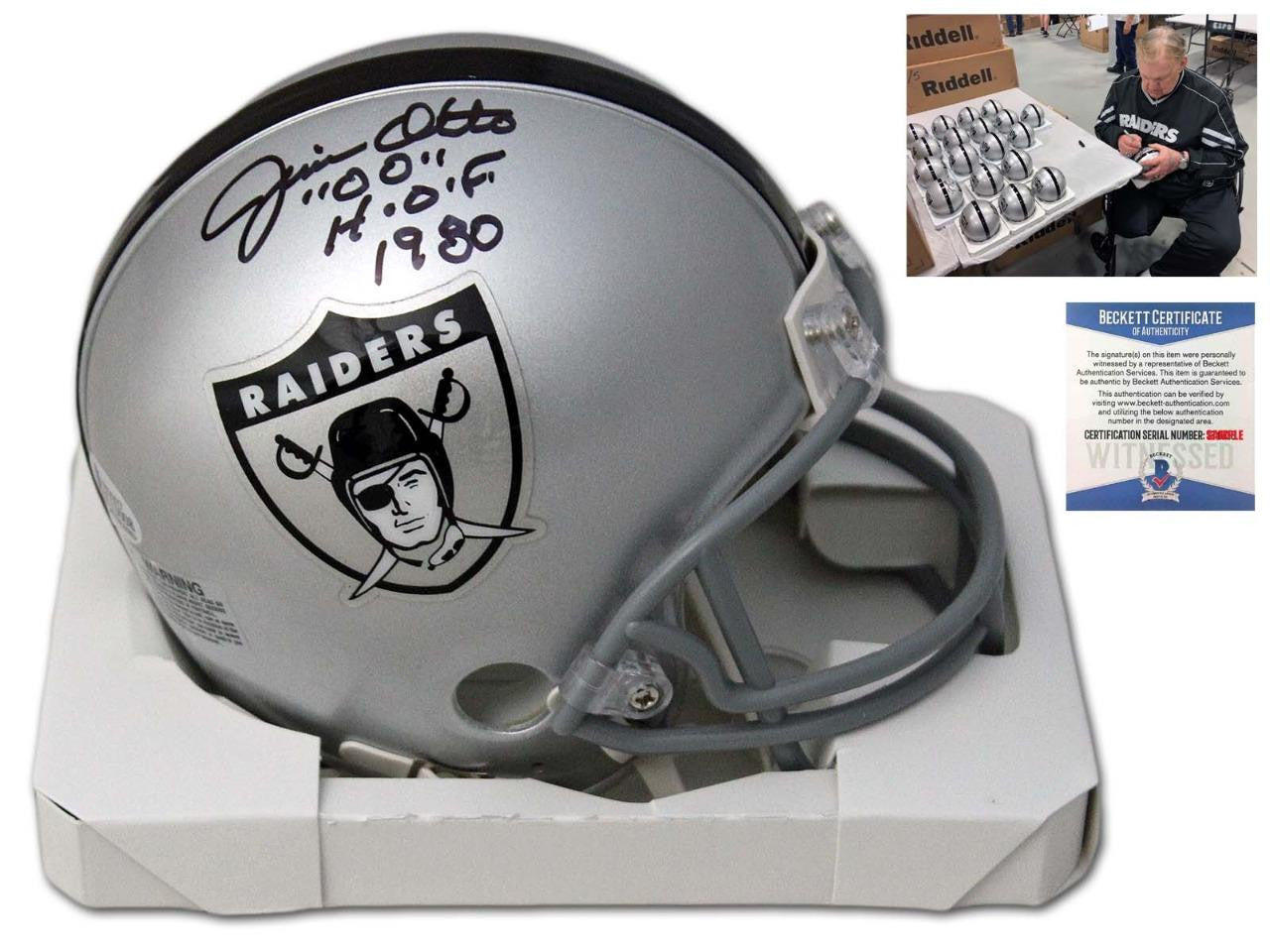 Oakland Raiders Jim Otto Autographed Signed Mini Helmet - TB