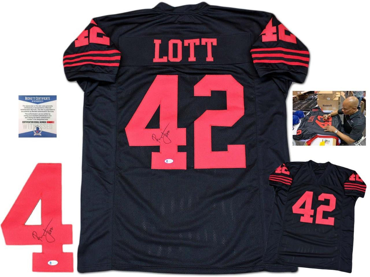 Ronnie Lott Autographed Signed Jersey - Black