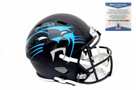 Carolina Panthers Luke Kuechly  Autographed Signed AMP Helmet - Beckett Authentic