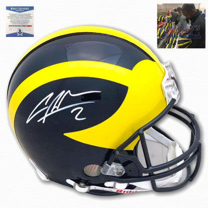 Michigan Charles Woodson Autographed Signed Authentic Helmet - Beckett  Authentic