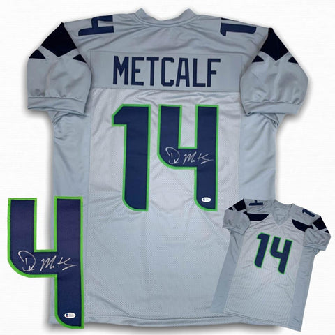 DK Metcalf Autographed Signed Jersey - Gray