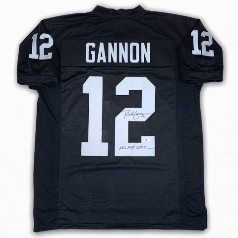 Rich Gannon Autographed Signed Jersey - Black - Beckett Authentic - 2002 NFL MVP