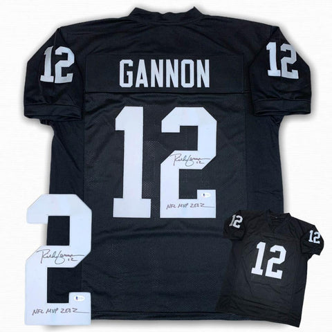 Rich Gannon Autographed Signed Jersey - Black - Beckett Authentic - 2002 NFL MVP