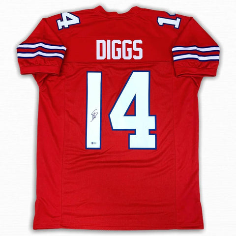 Stefon Diggs Autographed Signed Jersey - Red - Beckett Authentic