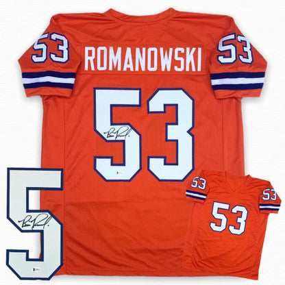 Bill Romanowski Autographed Signed Jersey - Orange - Beckett Authentic