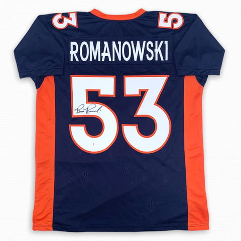 Bill Romanowski Autographed Signed Jersey - Navy - Beckett Authentic