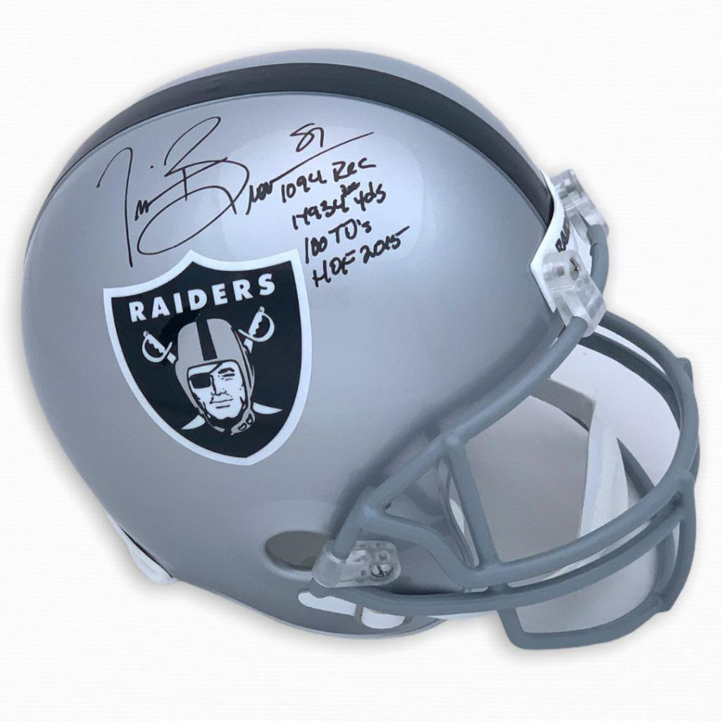 Oakland Raiders Tim Brown Autographed Signed Full Size Rep Helmet