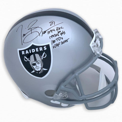 Oakland Raiders Tim Brown Autographed Signed Full Size Rep Helmet