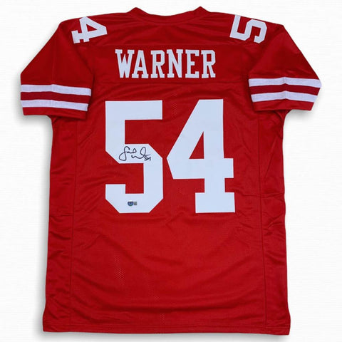 Fred Warner Autographed Signed Jersey - Red - Beckett Authentic