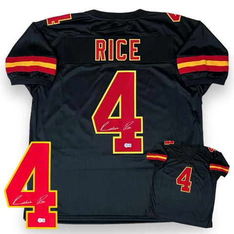 Rashee Rice Autographed SIGNED Jersey - Black - Beckett Authenticated
