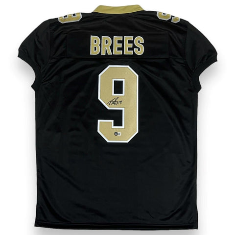 Drew Brees Autographed SIGNED Game Cut Style Jersey - Black - Beckett