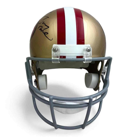 Joe Montana Rice Young Autographed 49ers Full Size Replica Helmet - JSA
