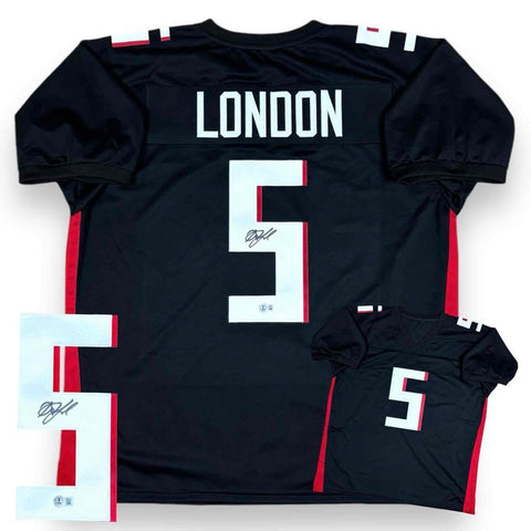 Drake London Autographed Signed Jersey - Black - Beckett Authenticated