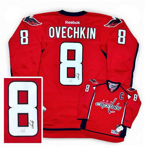 Alexander Ovechkin Autographed Reebok Washington Capitals Jersey - JSA Cert